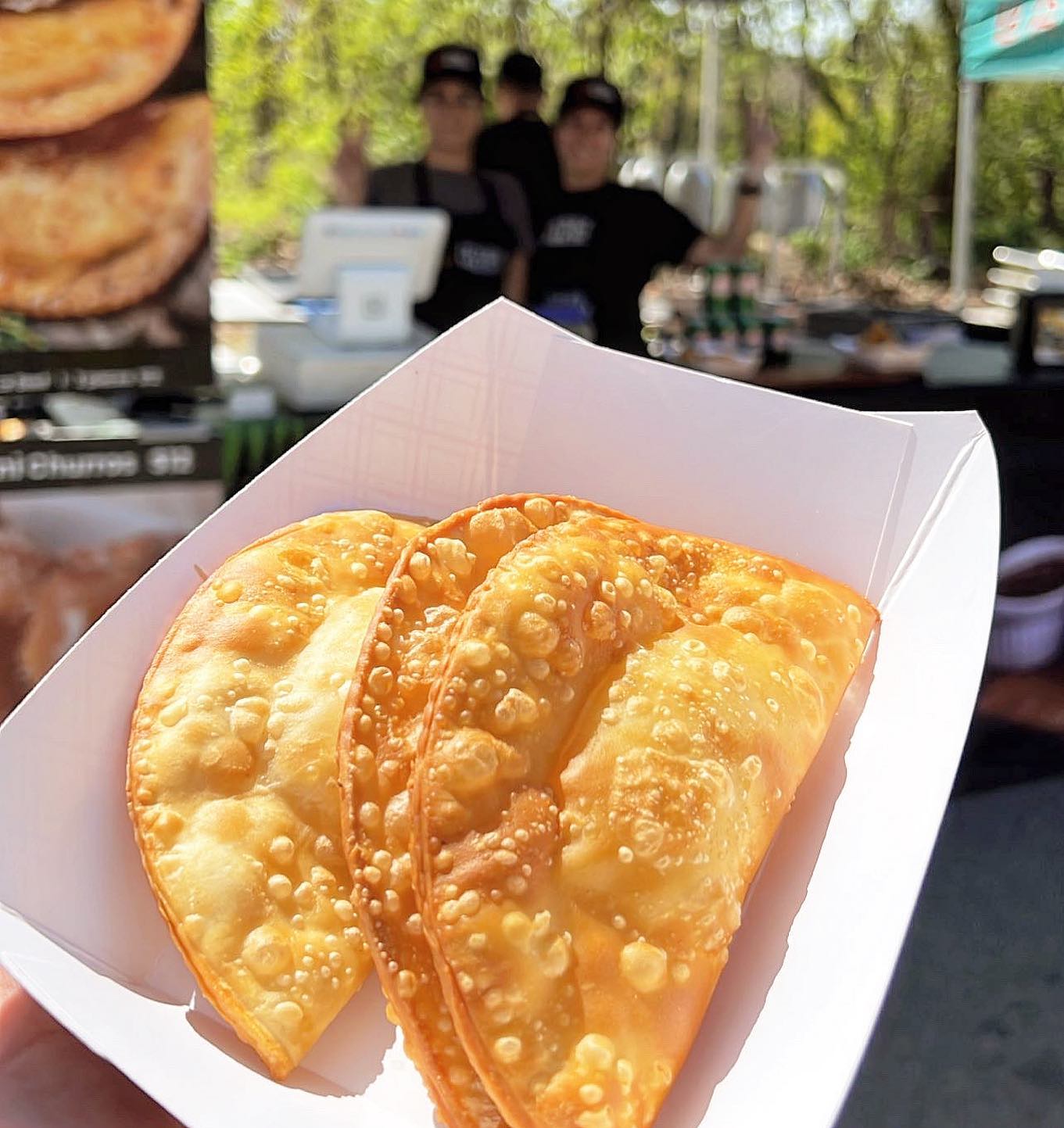 Authentic “pastel de feira” (Brazilian empanadas) today at @smorgasburg @prospect_park from 11:00AM - 06:00PM. 
.
Delivery available to Manhattan, Queens and Brooklyn. Online orders only at www.petiscobrazuca.com 🇧🇷
.
.
.
#petiscobrazuca #coxinhas #pastel #newyork #prospectpark #nyc #brooklyn #queens #manhattan #brazilianfood #foodporn #brazilianempanadas