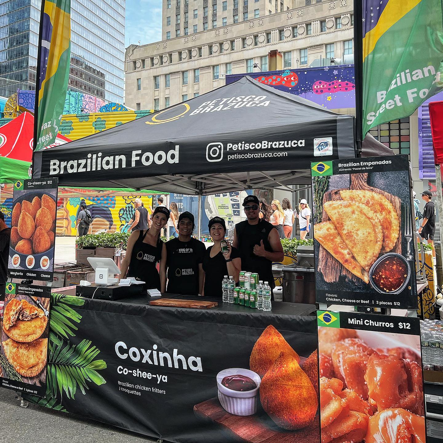 The New York’s favorite coxinha now available at @_wtcofficial 🇧🇷🇺🇸
.
.
.
.
#smorgasburg #petiscobrazuca #coxinha #brazilianfood #brazilian #love #food